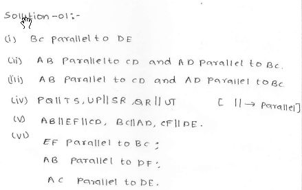 RD SHARMA class_6 solutions 15.Pair Of Lines And Transversal  Ex_15.1 Q 1