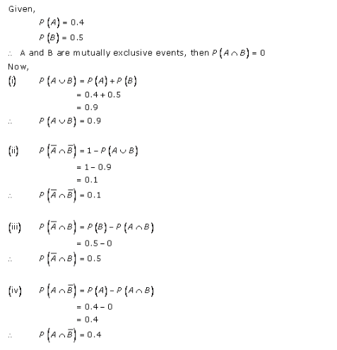 RD-Sharma-class-11 Solutions-Chapter-33-Probability-Ex-33.4-Q-1