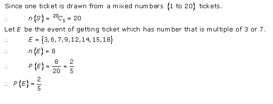 RD-Sharma-class-11 Solutions-Chapter-33-Probability-Ex-33.3-Q-14
