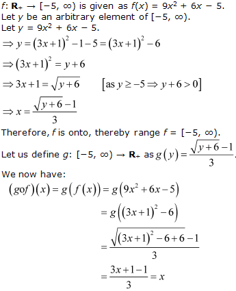 RD Sharma Class 12 Solutions Free online Chapter 2 Functions Ex2.5 Q9