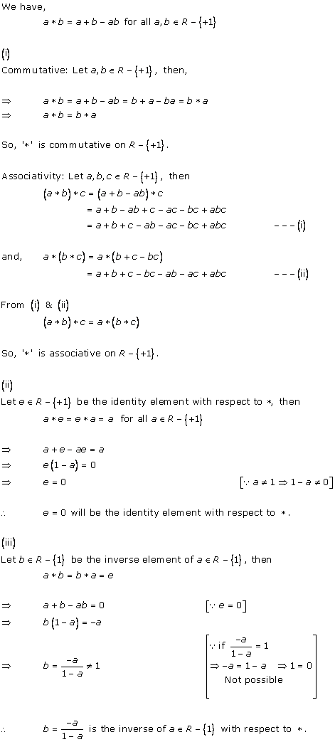 RD Sharma Class 12 Solutions Free online Chapter 3 Binary Operations Ex 3.4 Q6