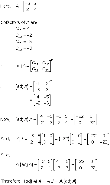 RD Sharma Class 12 Solutions Chapter 7 Adjoint and Inverse of Matrix Ex 7.1 Q1-i