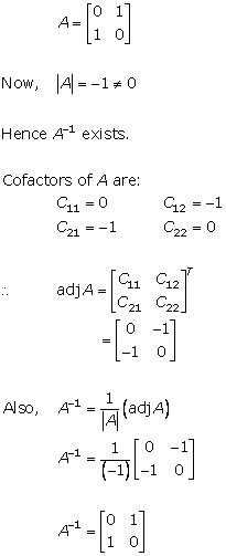 RD Sharma Class 12 Solutions Chapter 7 Adjoint and Inverse of Matrix Ex 7.1 Q7-ii