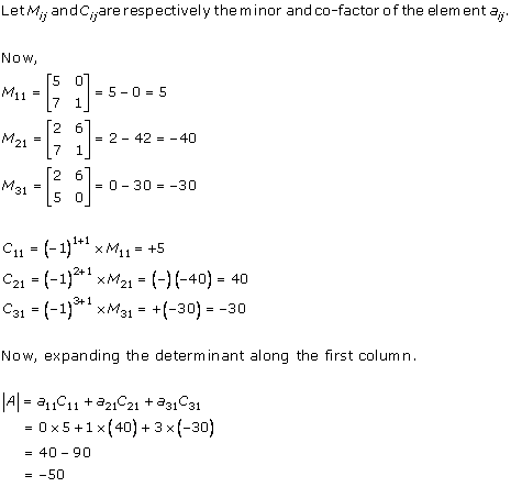RD Sharma Class 12 Solutions Chapter 6 Determinants Ex 6.1 Q1-v
