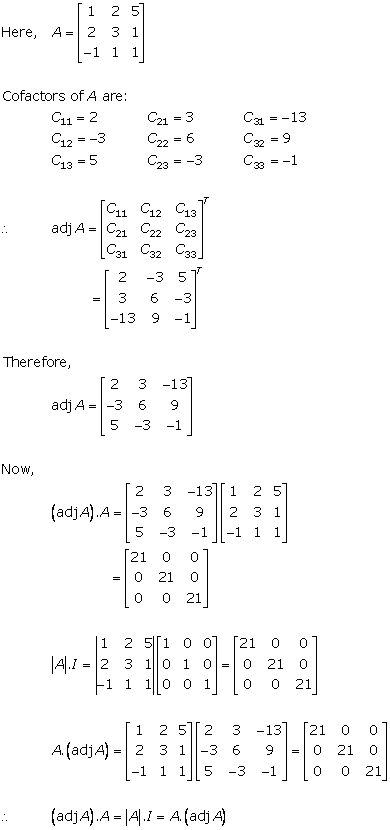 RD Sharma Class 12 Solutions Chapter 7 Adjoint and Inverse of Matrix Ex 7.1 Q2-ii