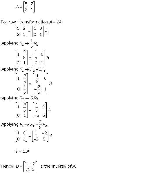 RD Sharma Class 12 Solutions Chapter 7 Adjoint and Inverse of Matrix Ex 7.2 Q2