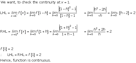 RD Sharma Class 12 Solutions Chapter 9 Continuity Ex 9.1 Q10-vi