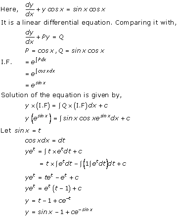 RD Sharma Class 12 Solutions Chapter 22 Differential Equations Ex 22.10 Q28
