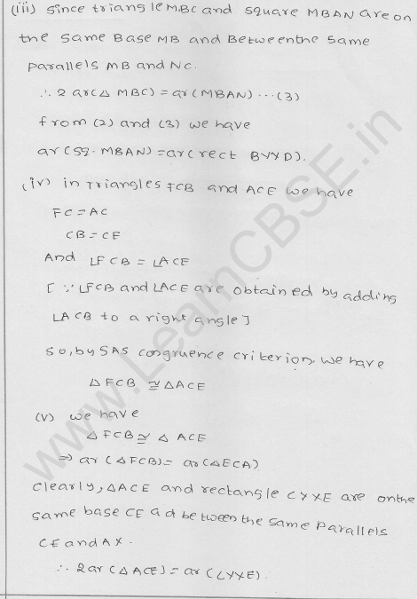 RD Sharma Class 9 solutions Chapter 15 Areas of parrallelograms and Triangles Ex 15.3 36