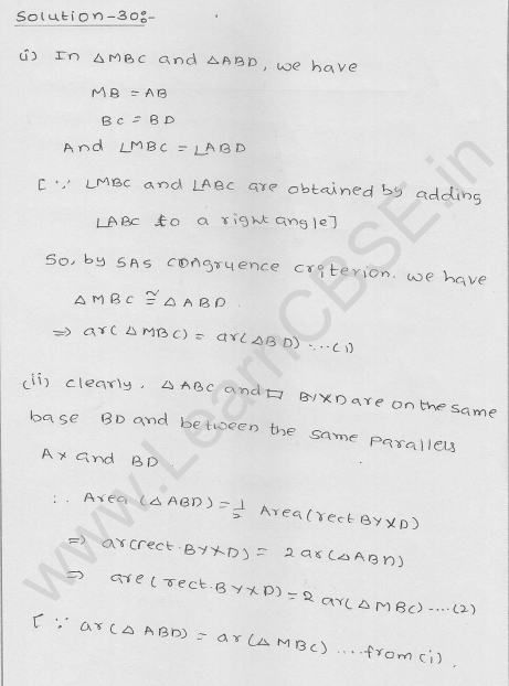 RD Sharma Class 9 solutions Chapter 15 Areas of parrallelograms and Triangles Ex 15.3 35