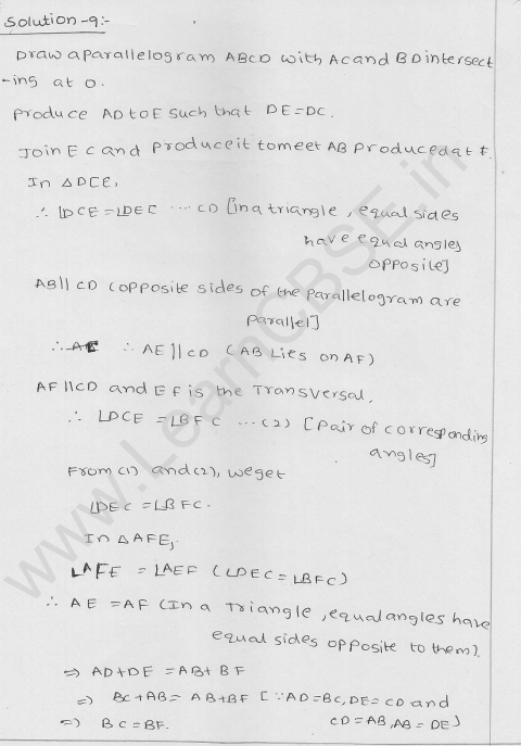 RD Sharma Class 9 Solutions Chapter 14 Quadrilaterals Ex 14.3 6