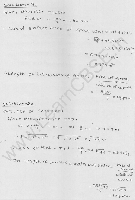RD Sharma Class 9 solutions Chapter 20 Surface Area and volume of A Right Circular cone Ex 20.1 11