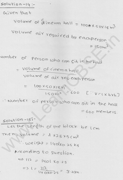 RD Sharma Class 9 solutions Chapter 18 Surface Area and volume of cuboid and cube Ex 18.2 Q 8