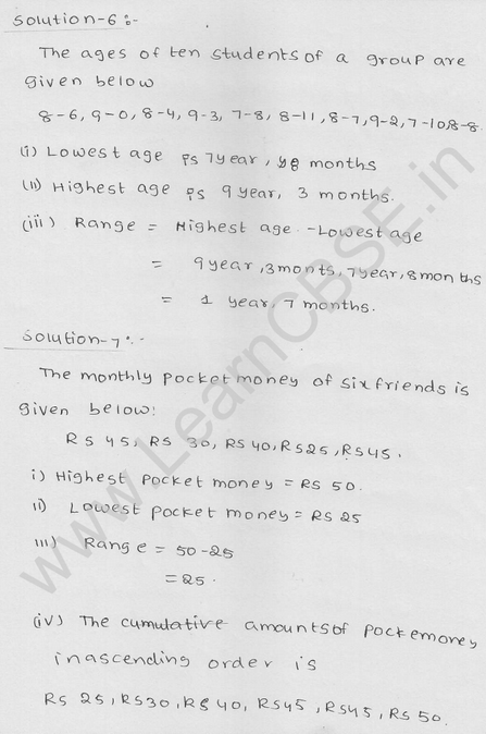 RD Sharma Class 9 solutions Chapter 22 Tabular Representation of Statistical Data EX 22.1 6