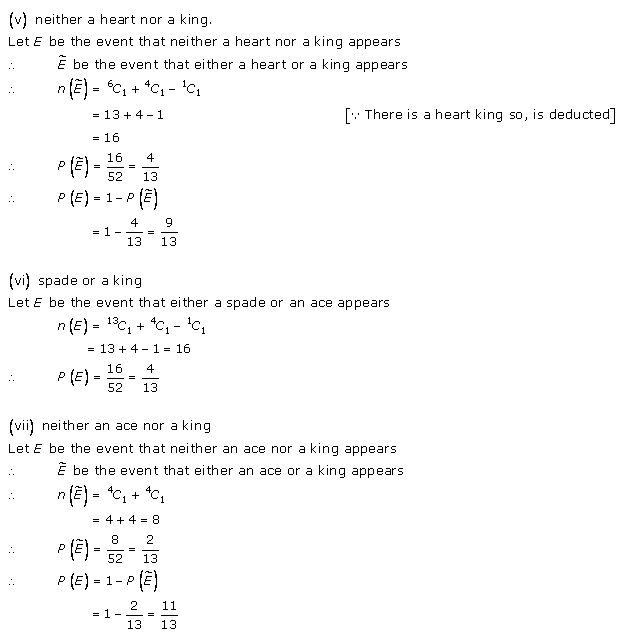 RD-Sharma-class-11 Solutions-Chapter-33-Probability-Ex-33.3-Q-11 i