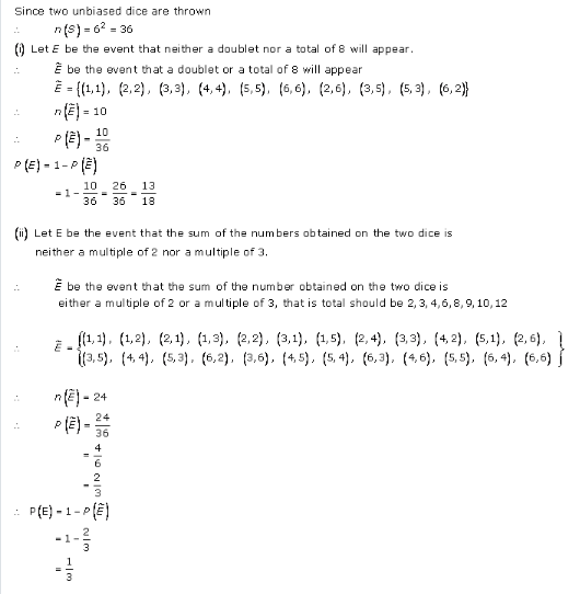 RD-Sharma-class-11 Solutions-Chapter-33-Probability-Ex-33.3-Q-29