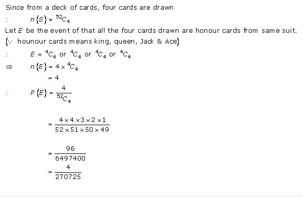 RD-Sharma-class-11 Solutions-Chapter-33-Probability-Ex-33.3-Q-13