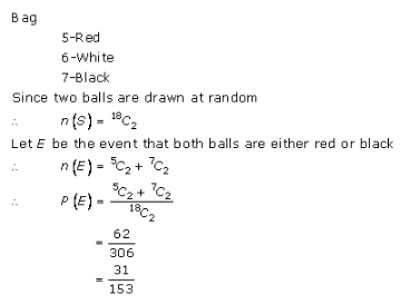 RD-Sharma-class-11 Solutions-Chapter-33-Probability-Ex-33.3-Q-31