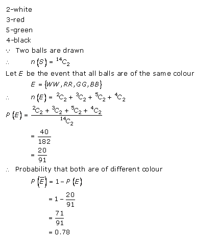RD-Sharma-class-11 Solutions-Chapter-33-Probability-Ex-33.3-Q-28