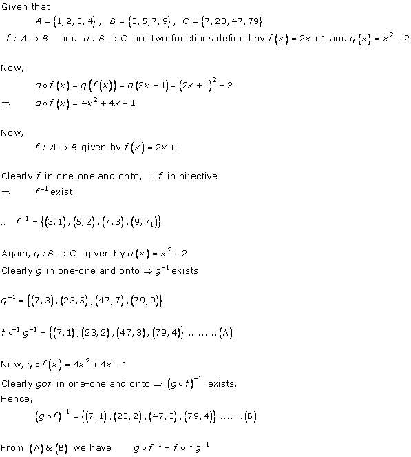 RD Sharma Class 12 Solutions Chapter 2 Functions Ex2.5 Q4