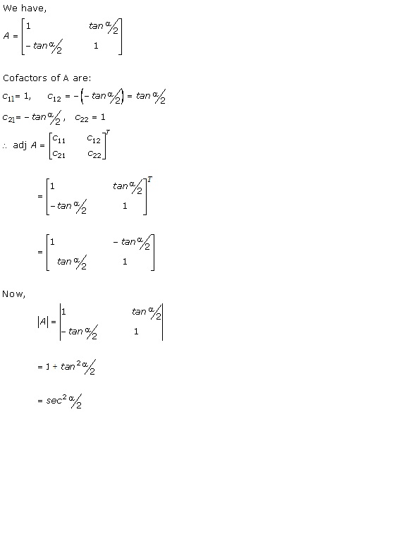 RD Sharma Class 12 Solutions Chapter 7 Adjoint and Inverse of Matrix Ex 7.1 Q1-v