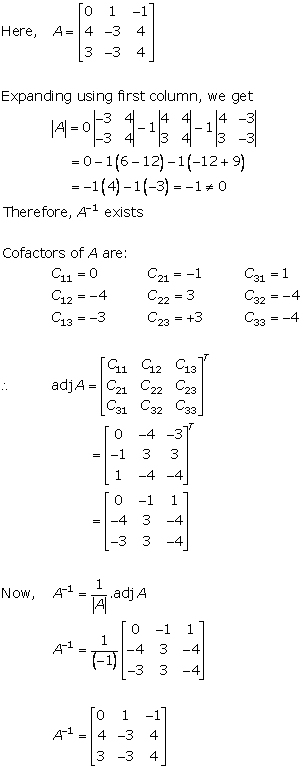 RD Sharma Class 12 Solutions Chapter 7 Adjoint and Inverse of Matrix Ex 7.1 Q8-v