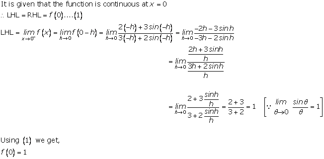 RD Sharma Class 12 Solutions Chapter 9 Continuity Ex 9.1 Q34