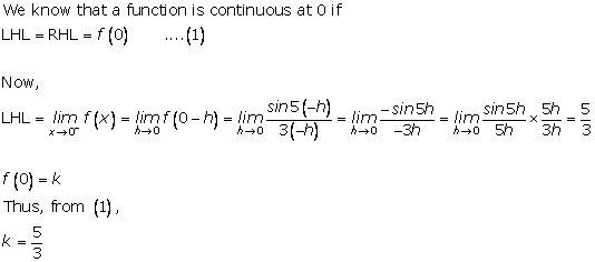 RD Sharma Class 12 Solutions Chapter 9 Continuity Ex 9.1 Q20