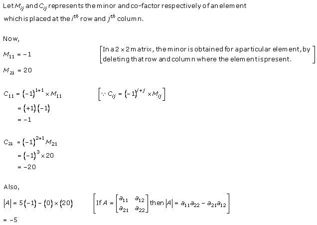 RD Sharma Class 12 Solutions Chapter 6 Determinants Ex 6.1 Q1-i