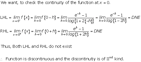 RD Sharma Class 12 Solutions Chapter 9 Continuity Ex 9.1 Q10-iv