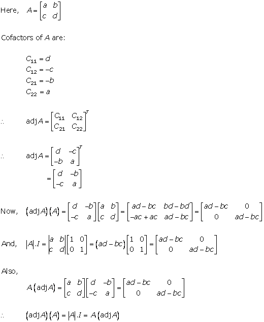 RD Sharma Class 12 Solutions Chapter 7 Adjoint and Inverse of Matrix Ex 7.1 Q1-ii
