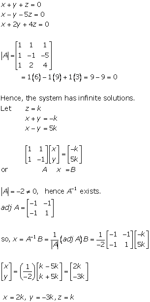 RD Sharma Class 12 Solutions Chapter 8 Solution of Simultaneous Linear Equations Ex 8.2 Q5