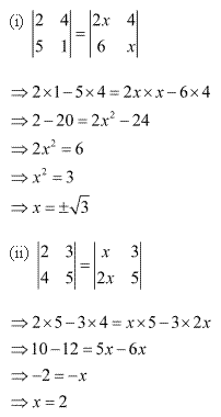 RD Sharma Class 12 Solutions Chapter 6 Determinants Ex 6.1 Q10
