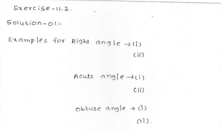 RD SHARMA class_6 solutions 11.Angles Ex_11.2 Q 1