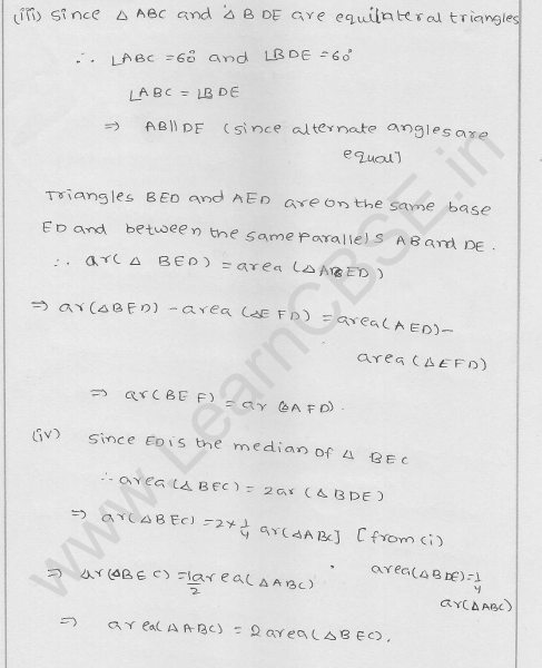 RD Sharma Class 9 solutions Chapter 15 Areas of parrallelograms and Triangles Ex 15.3 26