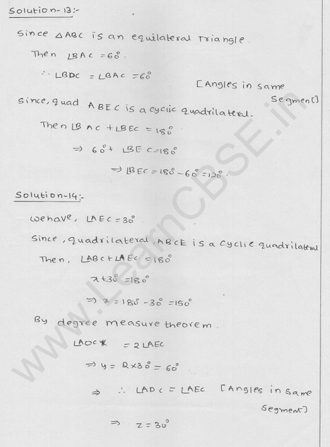 RD Sharma Class 9 solutions Chapter 16 Circles Ex 16.5 8