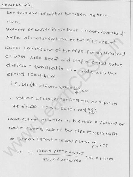 RD Sharma Class 9 solutions Chapter 18 Surface Area and volume of cuboid and cube Ex 18.2 Q 13