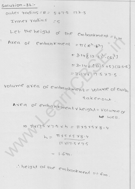 RD Sharma Class 9 solutions Chapter 19 Surface Area and volume of A Right Circular cylinder Ex 19.2 22