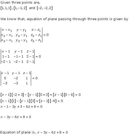 RD Sharma Class 12 Solutions Chapter 29 The Plane 29.1 Q1-iii