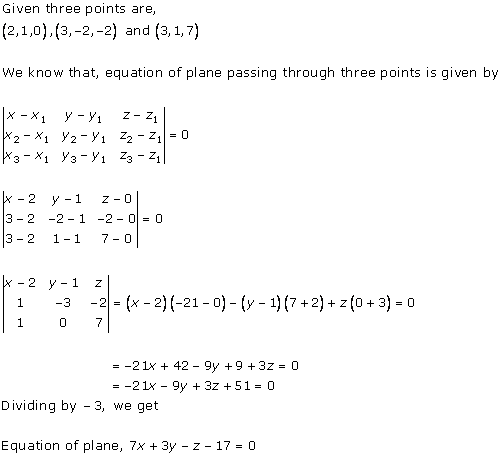 RD Sharma Class 12 Solutions Chapter 29 The Plane 29.1 Q1-i