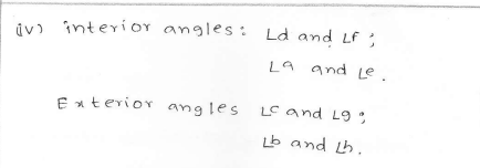 RD SHARMA class_6 solutions 15.Pair Of Lines And Transversal  Ex_15.2 Q 1 ii