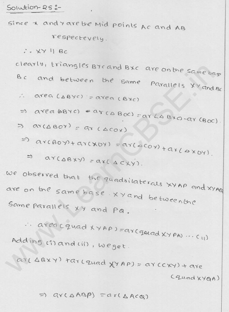 RD Sharma Class 9 solutions Chapter 15 Areas of parrallelograms and Triangles Ex 15.3 30