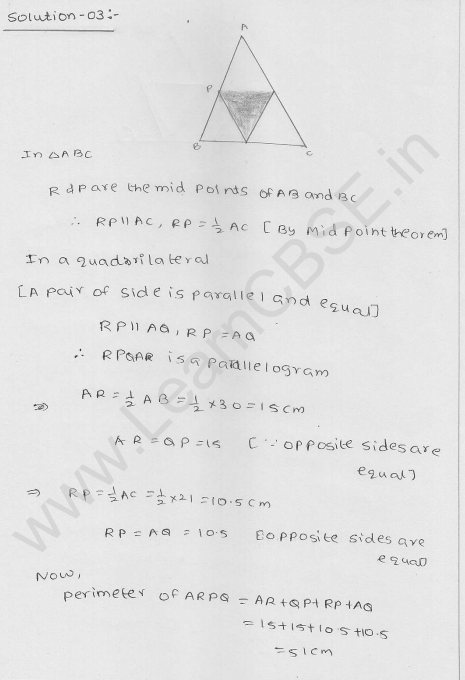 RD Sharma Class 9 Solutions Chapter 14 Quadrilaterals Ex 14.4 3