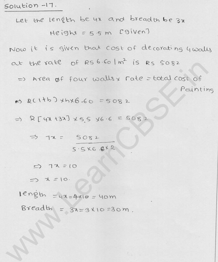 RD Sharma Class 9 solutions Chapter 18 Surface Area and volume of cuboid and cube Ex 18.1 Q 12