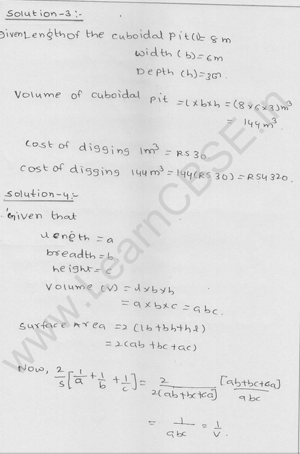 RD Sharma Class 9 solutions Chapter 18 Surface Area and volume of cuboid and cube Ex 18.2 Q 2