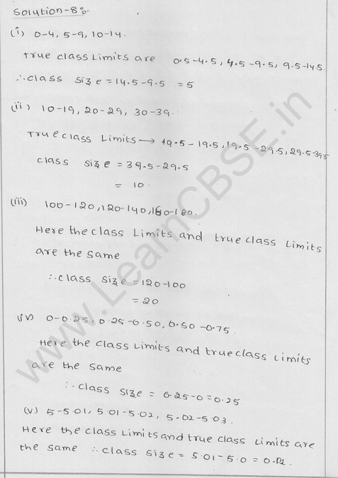 RD Sharma Class 9 solutions Chapter 22 Tabular Representation of Statistical Data EX 22.1 7