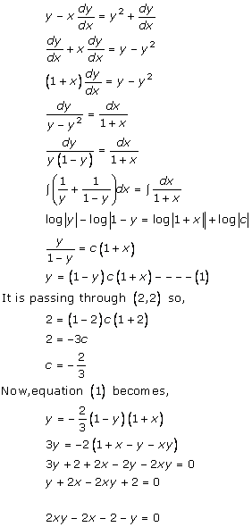 RD Sharma Class 12 Solutions Chapter 22 Differential Equations Ex 22.11 Q14