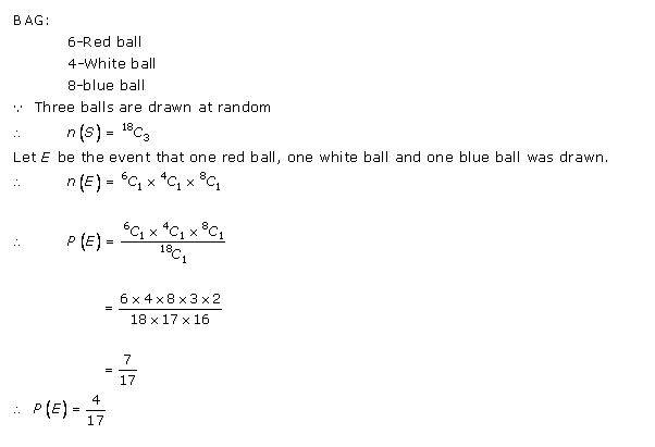 RD-Sharma-class-11 Solutions-Chapter-33-Probability-Ex-33.3-Q-15
