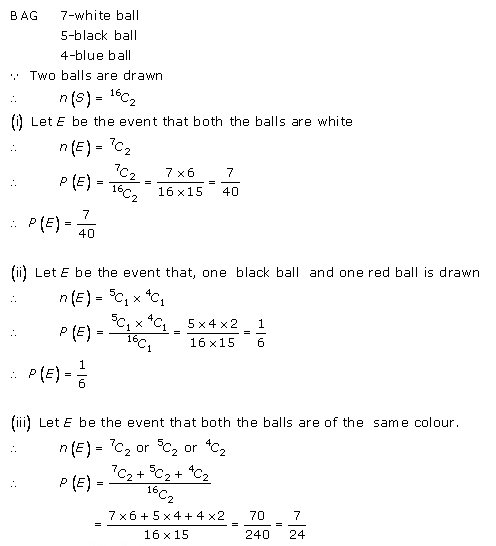 RD-Sharma-class-11 Solutions-Chapter-33-Probability-Ex-33.3-Q-16