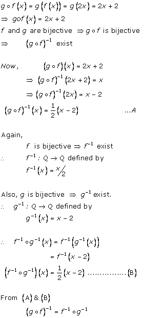 RD Sharma Class 12 Solutions Free online Chapter 2 Functions Ex2.5 Q20-i